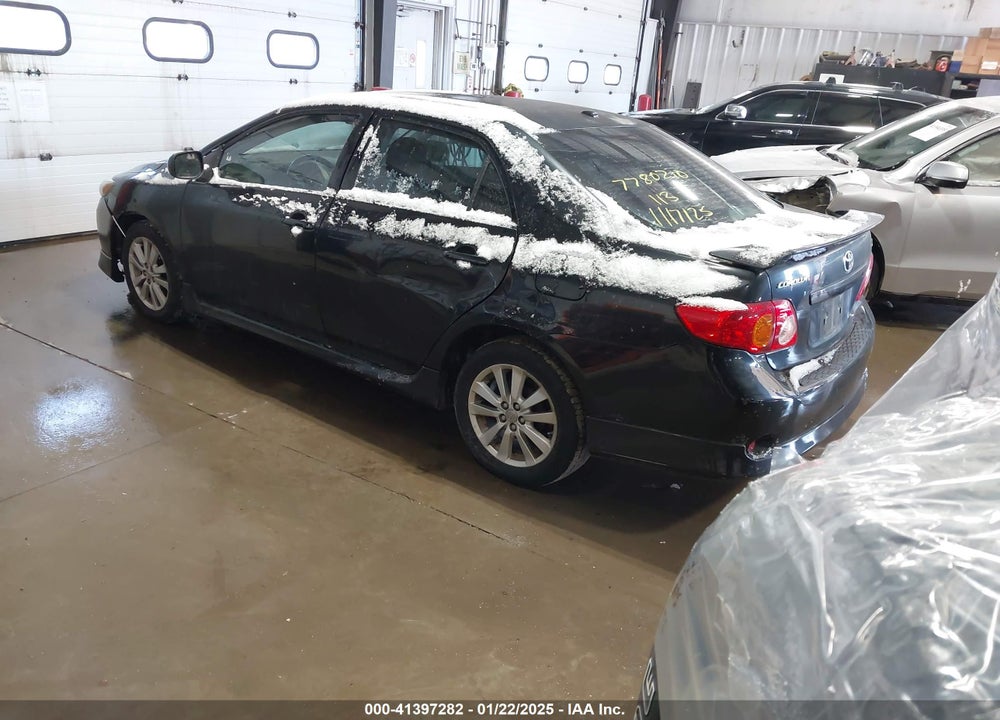 2009 TOYOTA COROLLA VIN: 2T1BU40E09C077163