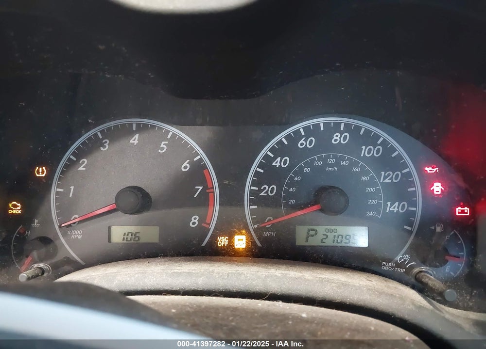 2009 TOYOTA COROLLA VIN: 2T1BU40E09C077163