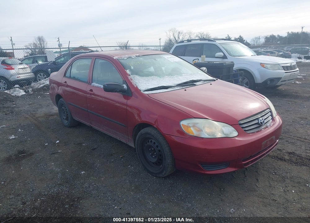 2003 TOYOTA COROLLA CE VIN: 2T1BR32E83C080831