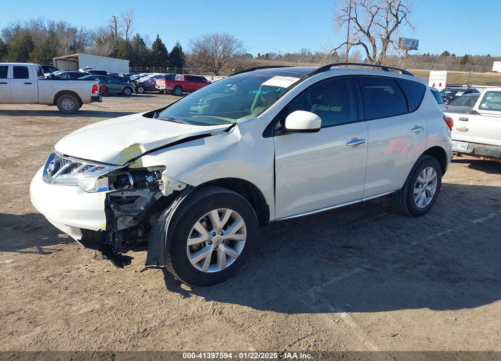 2014 NISSAN MURANO SL VIN: JN8AZ1MW8EW529218