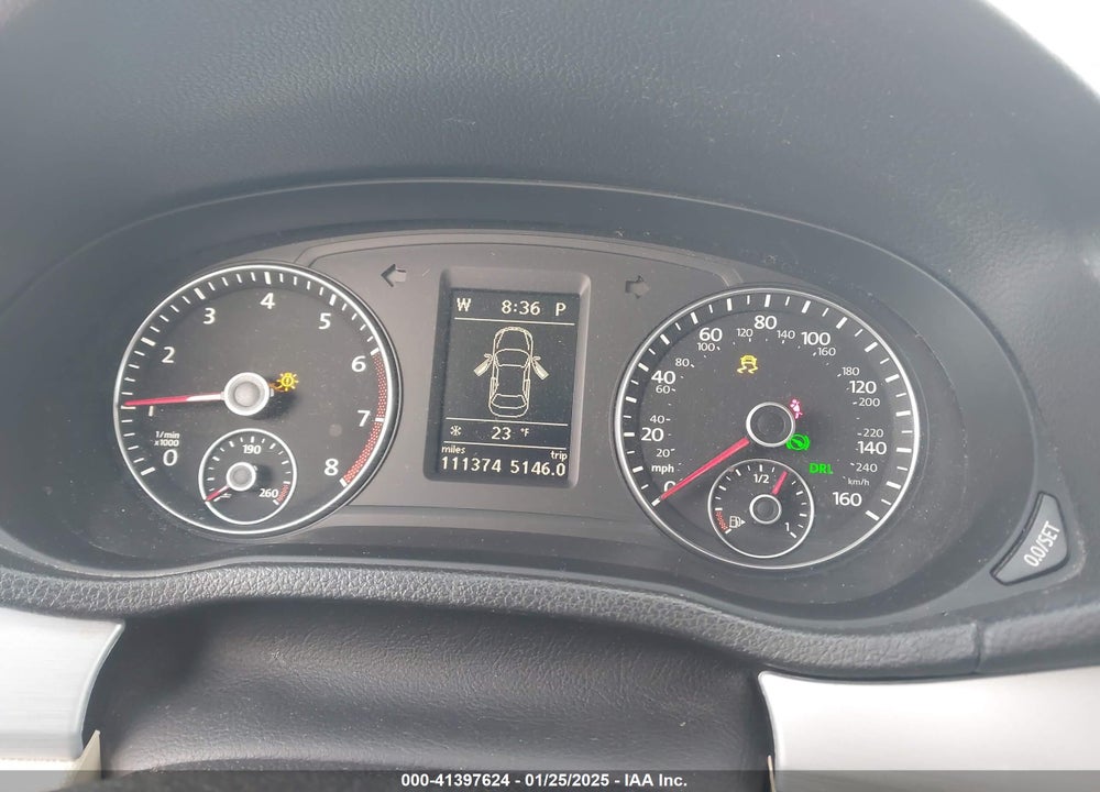 2012 VOLKSWAGEN PASSAT 2.5L SE VIN: 1VWBH7A32CC033987