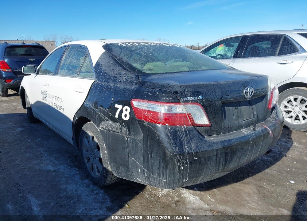 2007 TOYOTA CAMRY HYBRID VIN: JTNBB46K573036502