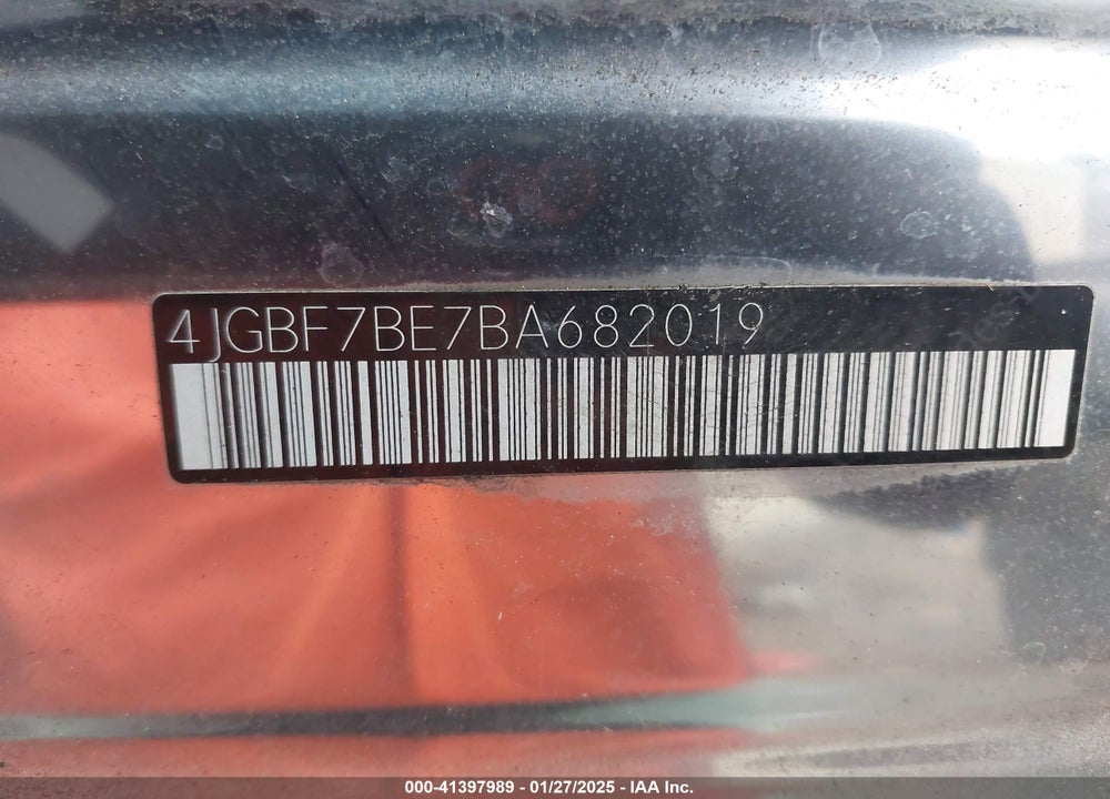 2011 MERCEDES-BENZ GL 450 4MATIC VIN: 4JGBF7BE7BA682019