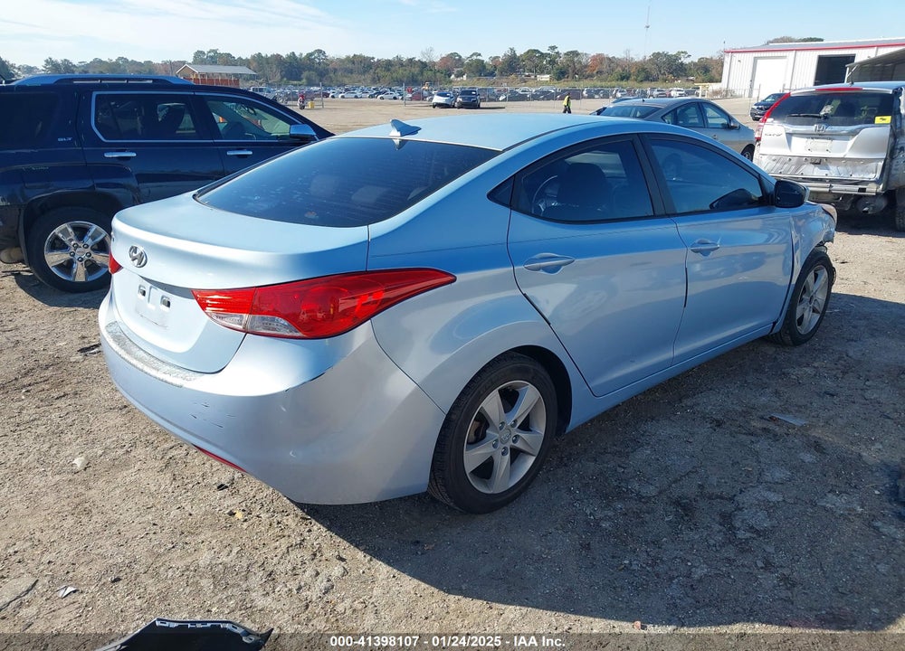 2012 HYUNDAI ELANTRA VIN: KMHDH4AEXCU350837