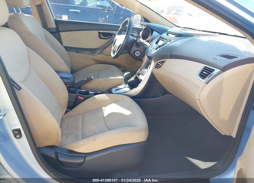 2012 HYUNDAI ELANTRA VIN: KMHDH4AEXCU350837