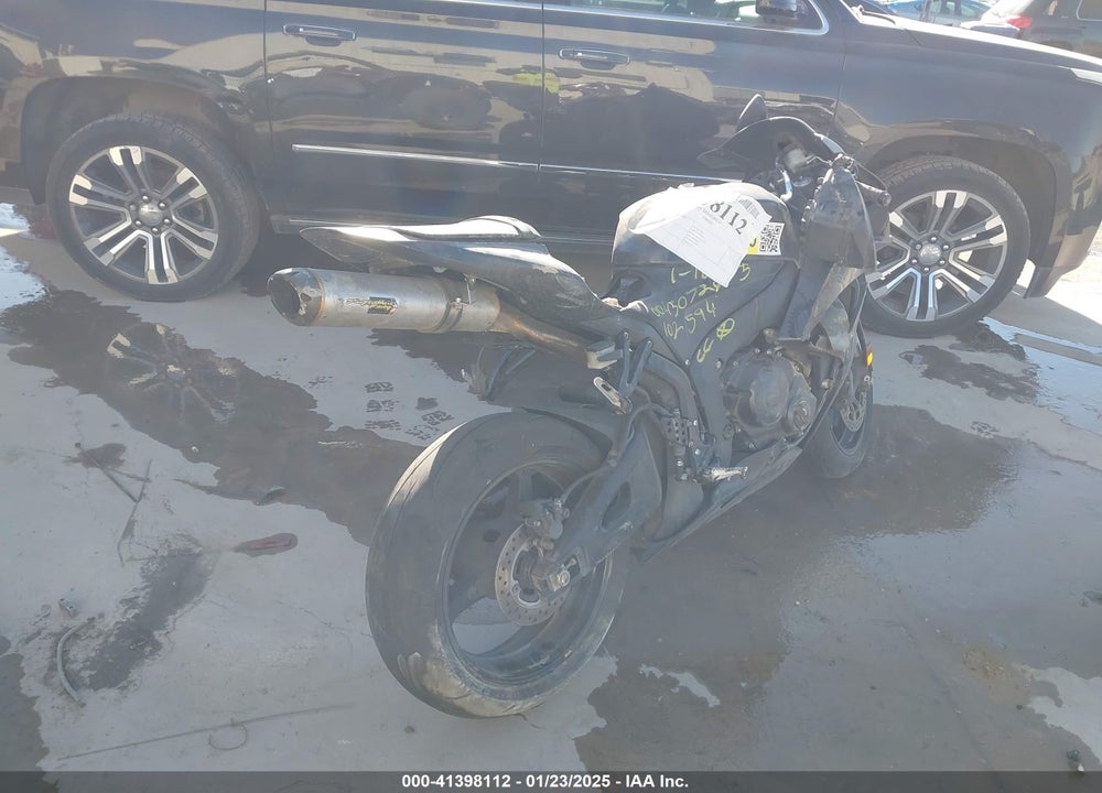 2008 HONDA CBR600 RR VIN: JH2PC404X8M102594