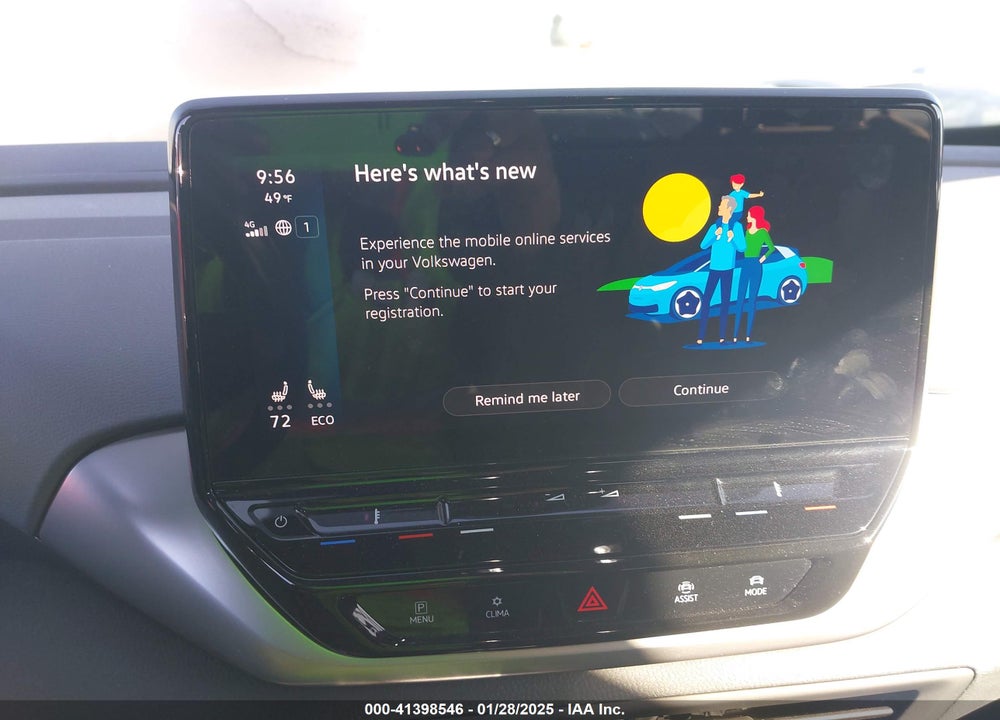 2022 VOLKSWAGEN ID.4 AWD PRO VIN: WVGJNPE21NP071839