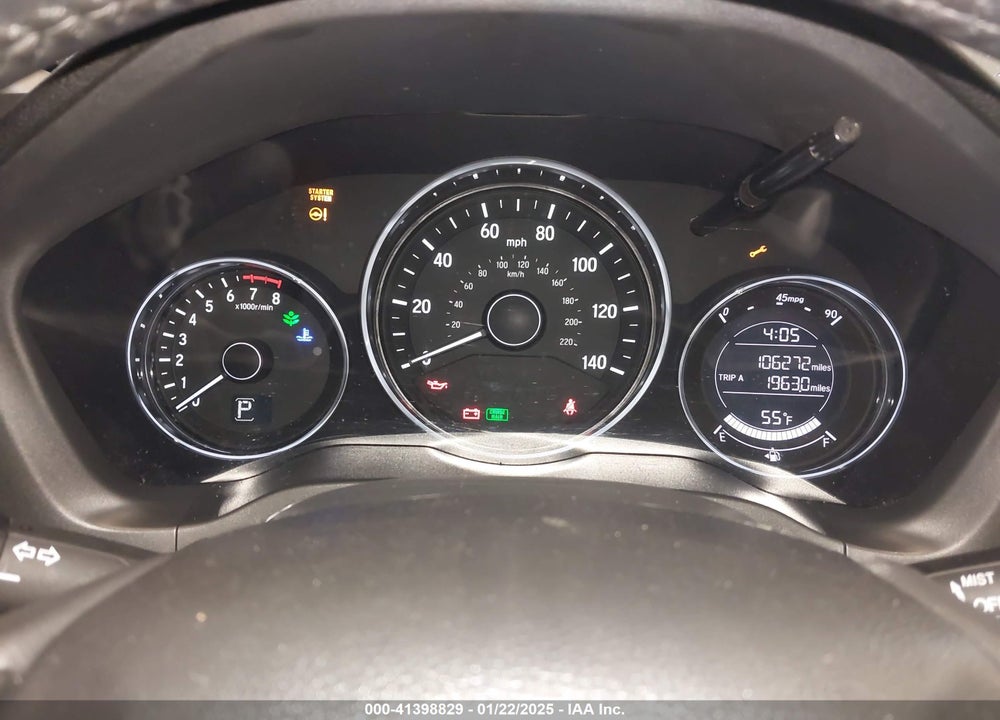 2016 HONDA HR-V EX-L VIN: 3CZRU5H72GM737356