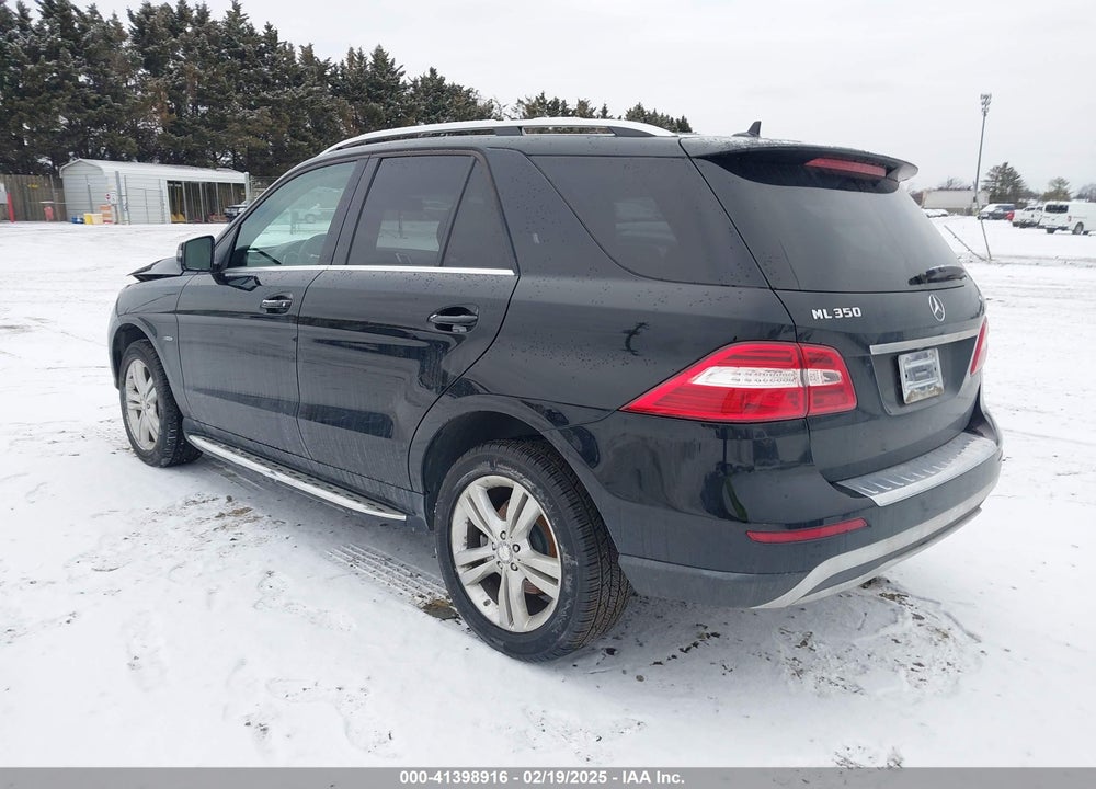 2012 MERCEDES-BENZ ML 350 4MATIC VIN: 4JGDA5HB6CA020040