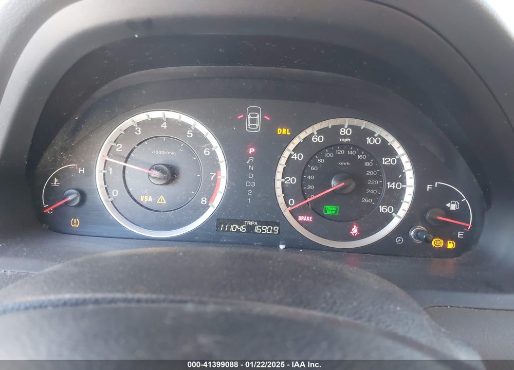 2009 HONDA ACCORD 2.4 LX VIN: 1HGCP26349A078621