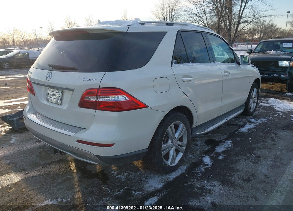 2012 MERCEDES-BENZ ML 350 4MATIC VIN: 4JGDA5HB2CA011030