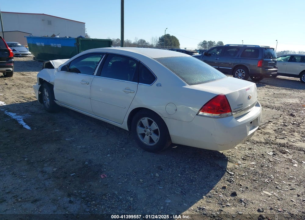 2007 CHEVROLET IMPALA LT VIN: 2G1WT55KX79105324