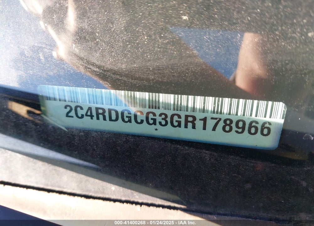 2016 DODGE GRAND CARAVAN SXT VIN: 2C4RDGCG3GR178966