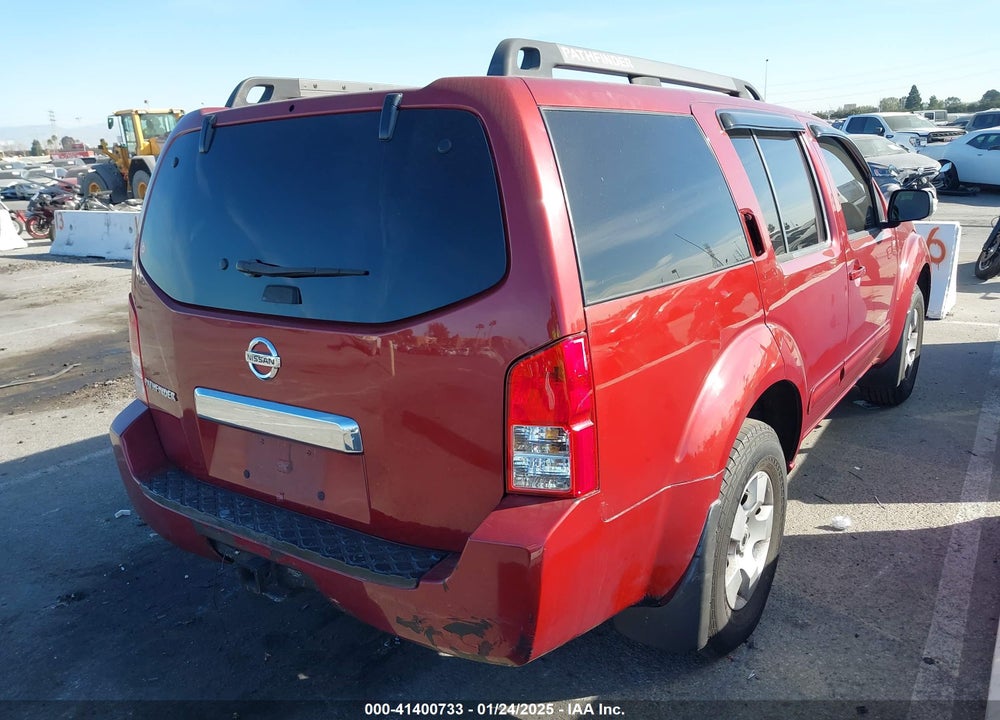 2006 NISSAN PATHFINDER S VIN: 5N1AR18U26C670207