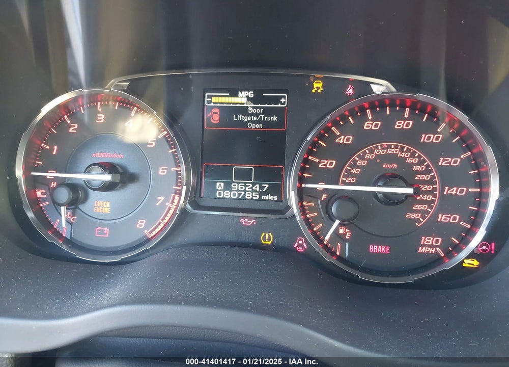 2015 SUBARU WRX VIN: JF1VA1D69F9835239