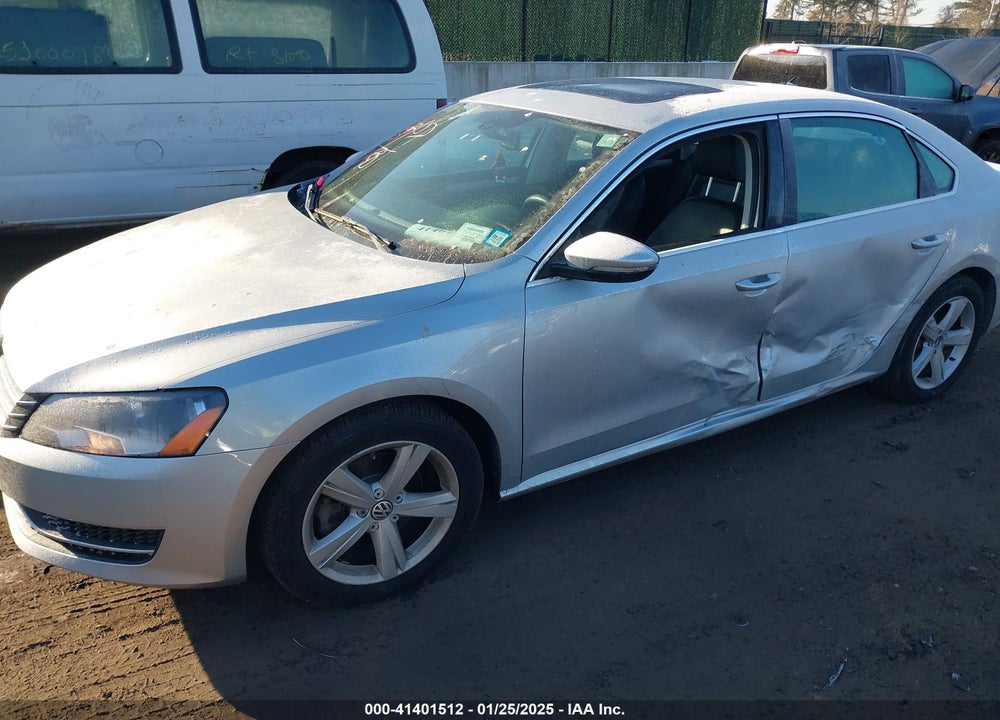 2012 VOLKSWAGEN PASSAT 2.5L SE VIN: 1VWBP7A36CC099090