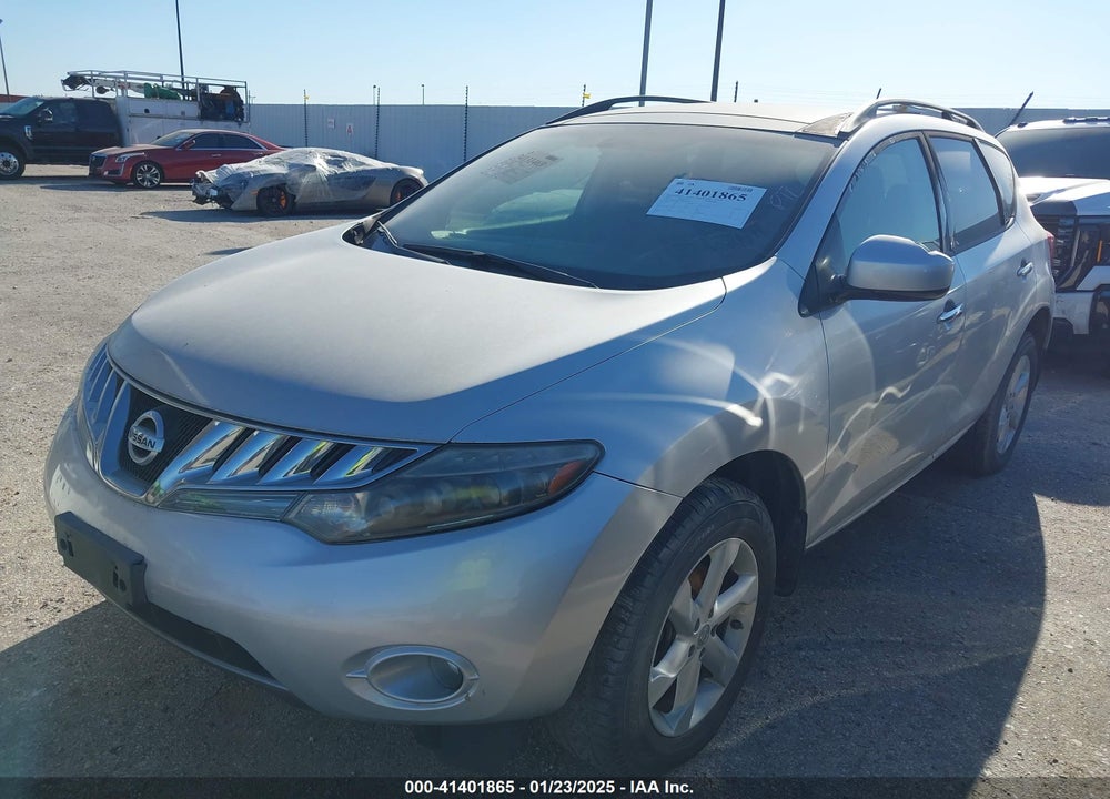 2010 NISSAN MURANO SL VIN: JN8AZ1MW4AW100488