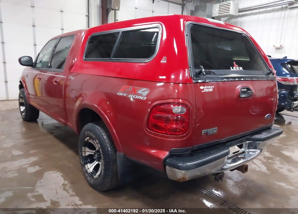 2002 FORD F-150 LARIAT/XLT VIN: 1FTRW08L52KC44397