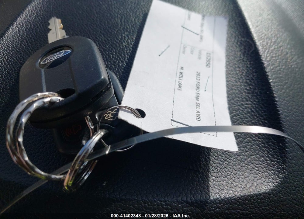 2013 FORD EDGE VIN: 2FMDK4JC6DBE25847