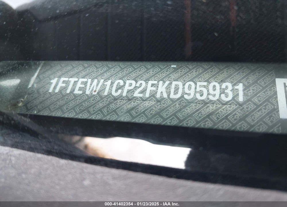 2015 FORD F-150 VIN: 1FTEW1CP2FKD95931
