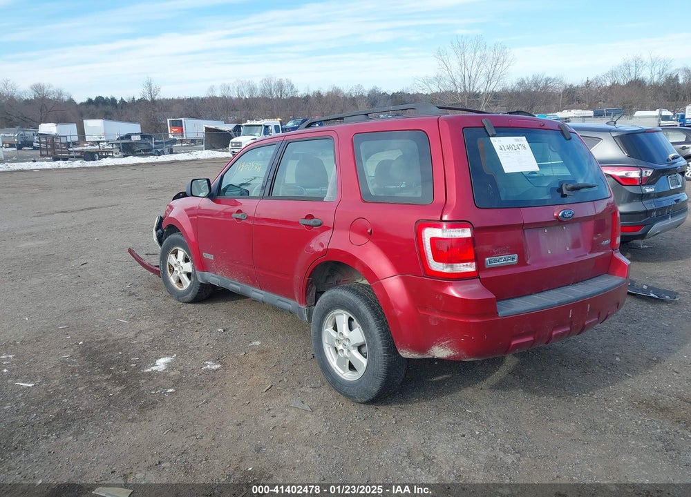 2008 FORD ESCAPE XLS VIN: 1FMCU92Z58KD66761