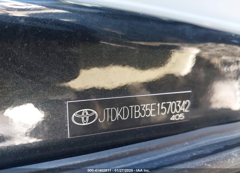 2014 TOYOTA PRIUS C VIN: JTDKDTB35E1570342
