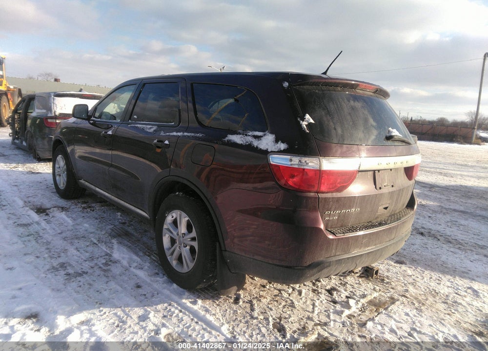 2012 DODGE DURANGO SXT VIN: 1C4RDJAG7CC206710