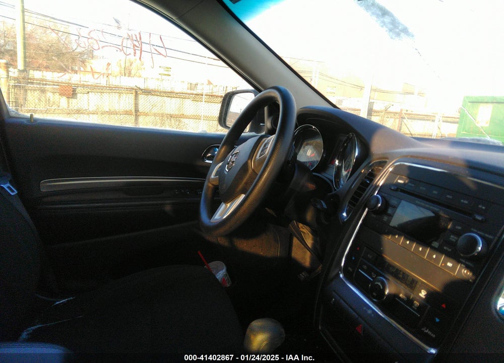 2012 DODGE DURANGO SXT VIN: 1C4RDJAG7CC206710