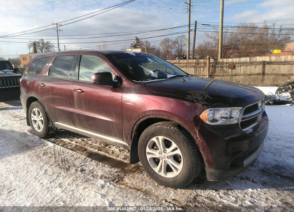 2012 DODGE DURANGO SXT VIN: 1C4RDJAG7CC206710