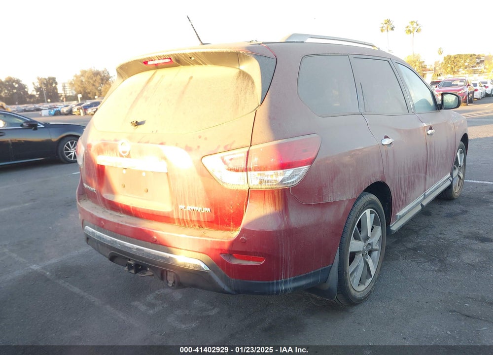 2013 NISSAN PATHFINDER PLATINUM VIN: 5N1AR2MN5DC607975