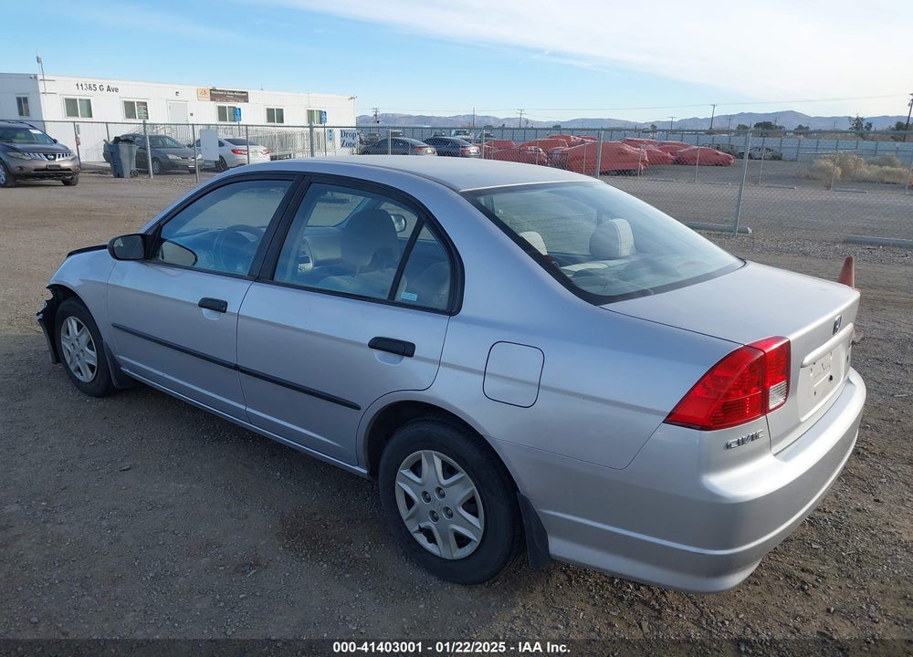 2005 HONDA CIVIC VP VIN: 1HGES16365L029436