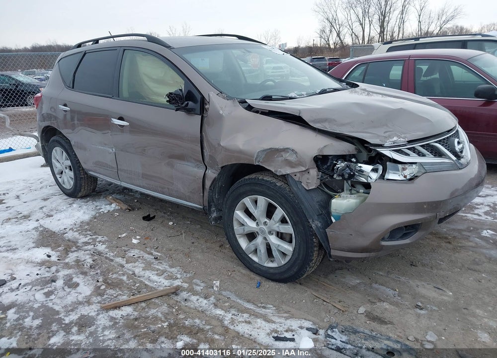 2013 NISSAN MURANO VIN: JN8AZ1MW8DW300214