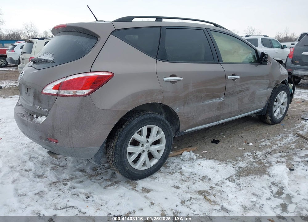 2013 NISSAN MURANO VIN: JN8AZ1MW8DW300214