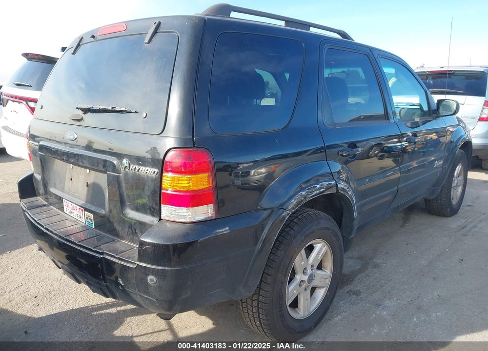 2007 FORD ESCAPE HYBRID VIN: 1FMCU59H77KB97749