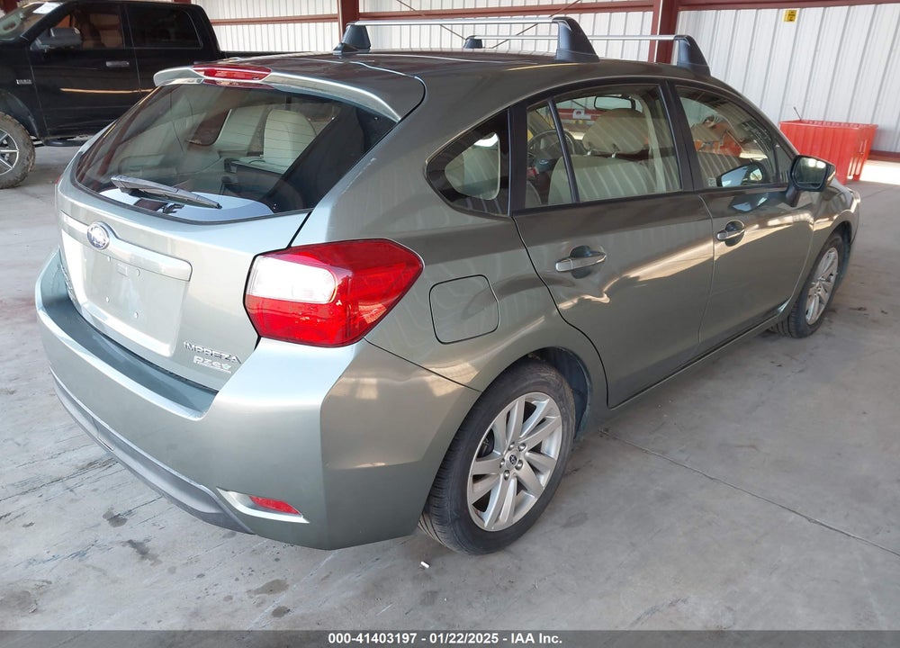 2015 SUBARU IMPREZA 2.0I PREMIUM VIN: JF1GPAC66FH327762