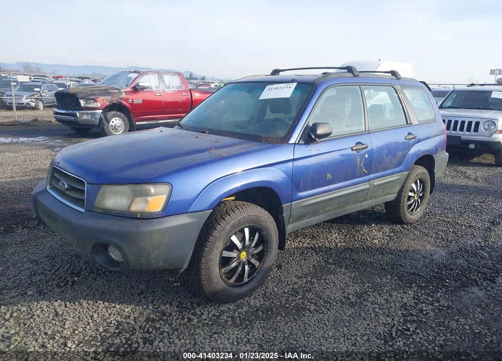 2003 SUBARU FORESTER X VIN: JF1SG63613G758938