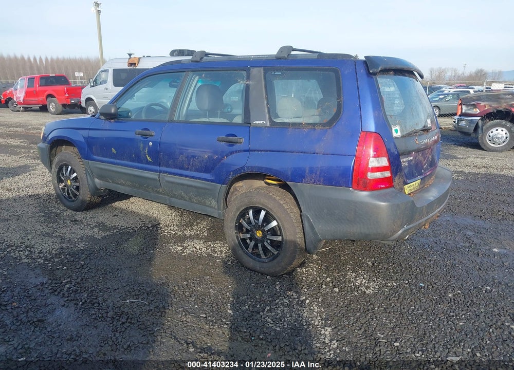 2003 SUBARU FORESTER X VIN: JF1SG63613G758938