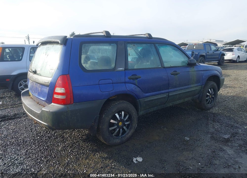 2003 SUBARU FORESTER X VIN: JF1SG63613G758938