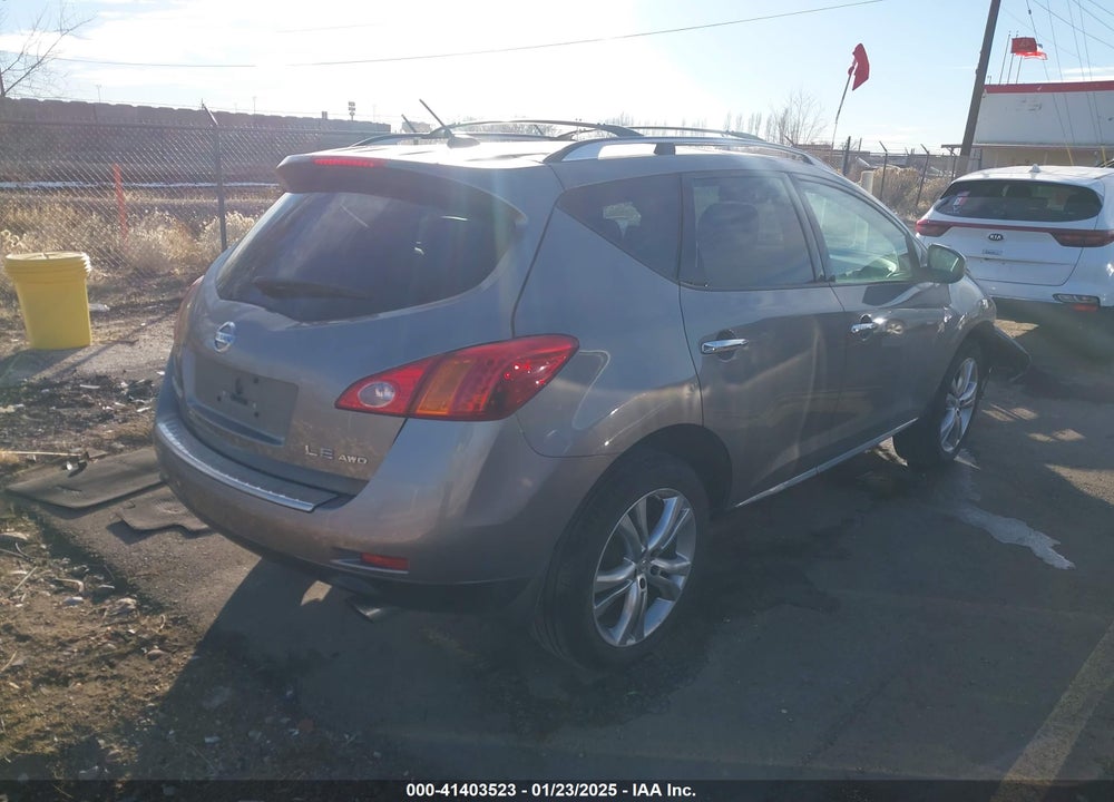 2010 NISSAN MURANO LE VIN: JN8AZ1MW9AW125077