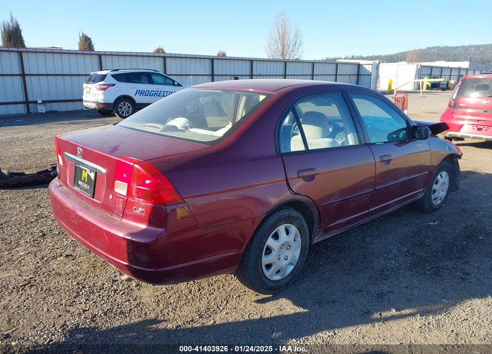 2002 HONDA CIVIC LX VIN: 2HGES16502H578947