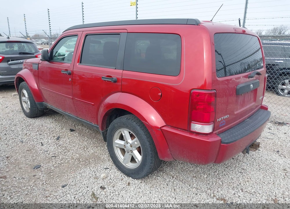 2007 DODGE NITRO SXT VIN: 1D8GU28K07W674369