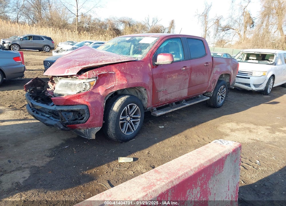 2021 CHEVROLET COLORADO VIN: 1GCGTBEN6M1217560