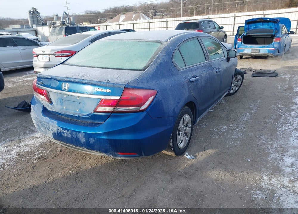 2013 HONDA CIVIC VIN: 2HGFB2F58DH578837