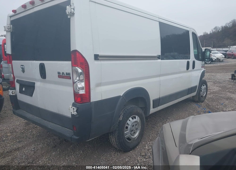 2017 RAM PROMASTER 1500 LOW ROOF 136 WB VIN: 3C6TRVAG5HE534357