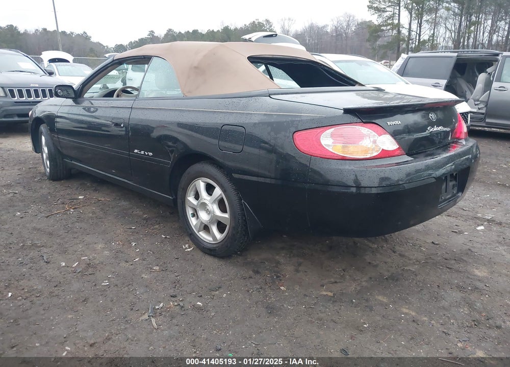 2002 TOYOTA CAMRY SOLARA SLE V6 VIN: 2T1FF22P22C543955
