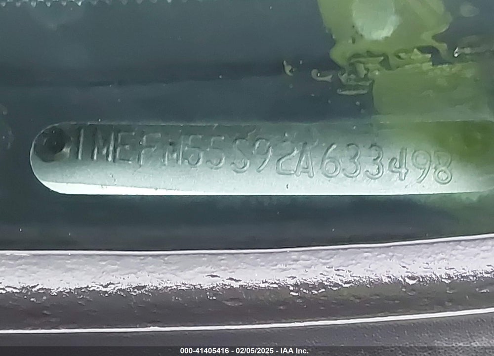 2002 MERCURY SABLE LS PREMIUM VIN: 1MEFM55S92A633498