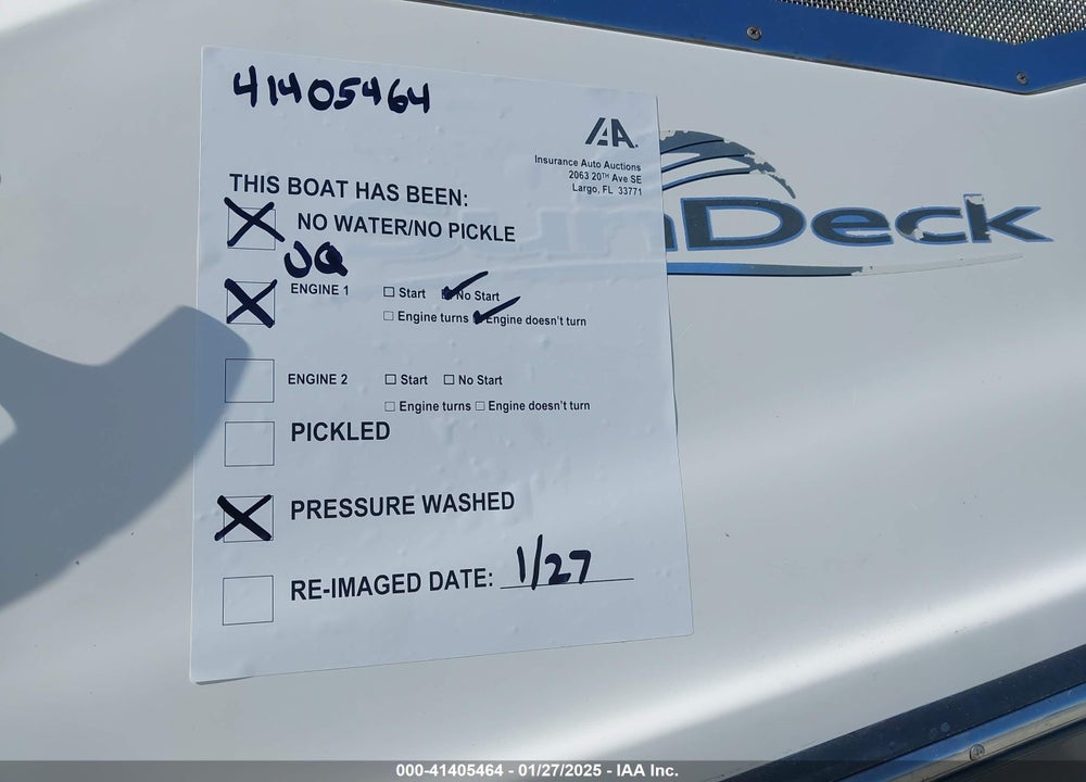 2012 SEA RAY OTHER VIN: SERV3506E212