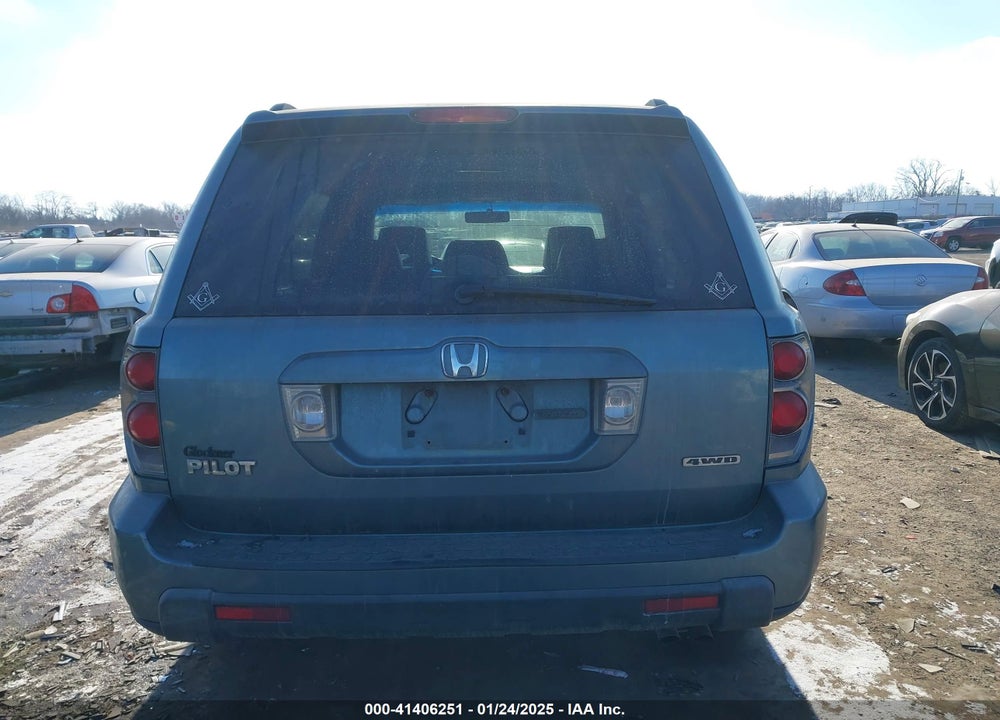 2006 HONDA PILOT EX-L VIN: 2HKYF18596H557251