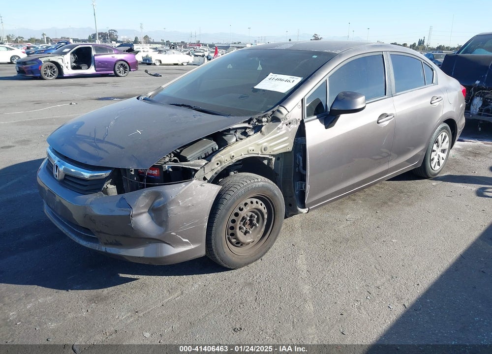 2012 HONDA CIVIC VIN: 2HGFB2F5XCH589580