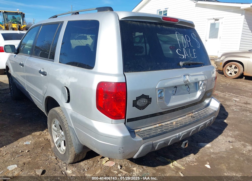 2005 HONDA PILOT EX-L VIN: 5FNYF18565B028658